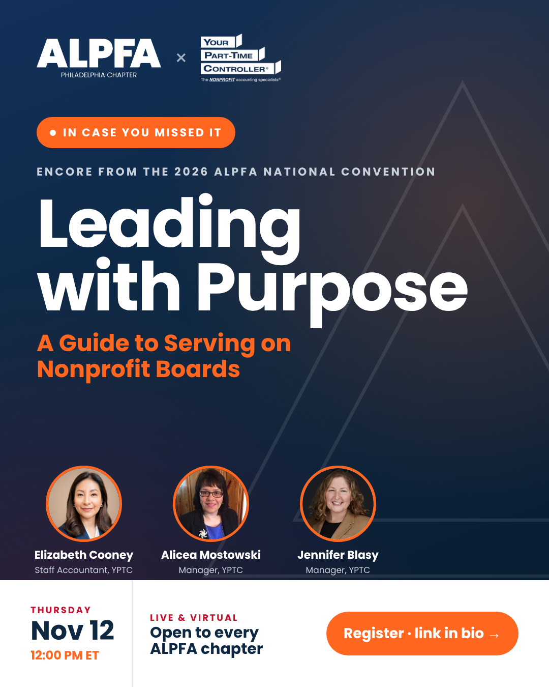 Leading with Purpose - ALPFA Philadelphia & YPTC